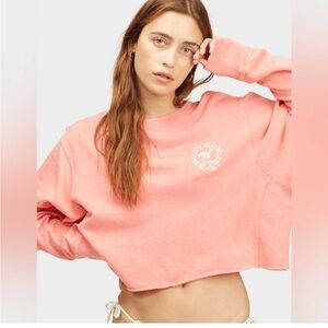BILLABONG x Wrangler Past Time Womens Crop Crew Sweatshirt